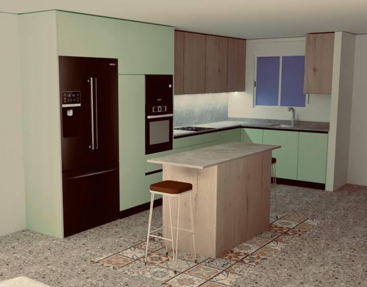 Render Cocina Altafulla vista 2